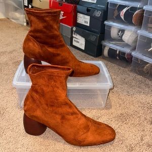 Orange Booties
